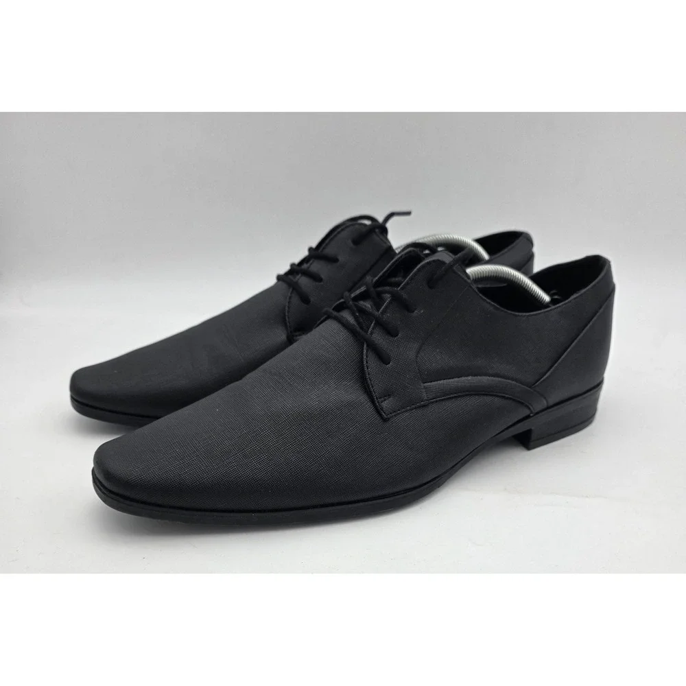 Calvin Klein Cmbenton 2-R Oxford Dress Shoes Black Men`s Size US 12 EUR 4617